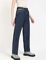 Calvin Klein Jeans Womens Mid Rise Straight Jeans