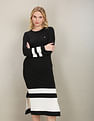 U.S. Polo Assn. Women Round Neck Bodycon Dress