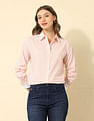 U.S. Polo Assn. Women Vertical Striped Regular Fit Shirt