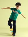 U.S. Polo Assn. Kids Boys Horizontal Striped Regular T-Shirt