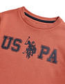 U.S. Polo Assn. Kids Boys Brand Printed Regular Fit Sweatshirt