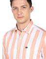 Arrow Sports Vertical Stripe Cotton Shirt