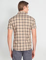 Arrow Sports Tartan Check Twill Casual Shirt