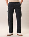 U.S. Polo Assn. Denim Co. Pure Cotton Straight Fit Twill Trousers