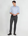 Arrow Mid Rise Solid Autoflex Trousers