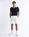 USPA Active Slim Fit Solid Active Shorts