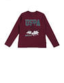 U.S. Polo Assn. Kids Boys Pure Cotton Regular T-shirt