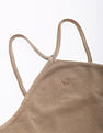 Calvin Klein Jeans Waffle Texture Halter Neck Top