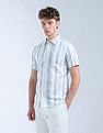 Flying Machine Slim Fit Vertical Striped Shirt