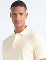 Flying Machine Solid Cotton Polo Shirt