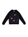 U.S. Polo Assn. Kids Girls Flip Sequence Sweater