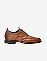 Cole Haan Men Tan Holland Long Wingtip Oxford Shoes