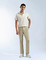 Flying Machine Solid Pure Cotton Essentials Polo Shirt