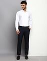 Calvin Klein Jeans Tuxedo Pleated Slim Fit Casual Shirt