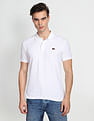 Flying Machine Pattern Knit Cotton Polo Shirt