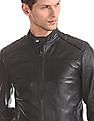 U.S. Polo Assn. Black Leather Biker Jacket