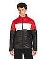 Flying Machine Hooded Long Sleeve Colour Block Jacket