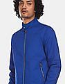 Flying Machine High Neck Zip Up Solid Jacket
