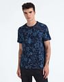 Flying Machine Pure Cotton Floral Print T-Shirt
