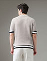 Arrow Newyork Textured Regular Fit Night Is Young Polo Shirt