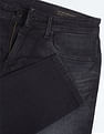 Flying Machine Mid Rise Slash Slim Tapered Jeans