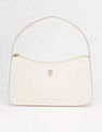 Tommy Hilfiger Solid Beige Pu Hand Bag