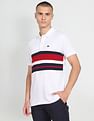 Arrow Sports Striped Jacquard Polo Shirt