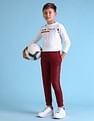 U.S. Polo Assn. Kids Boys Brand Embroidered Regular Fit Track Pants