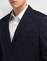 Arrow Textured Knitted Blazer