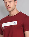 AD by Arvind Crew Neck Printed T-Shirt