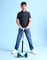 U.S. Polo Assn. Kids Pique Printed Polo Shirt