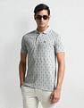 Arrow Sports Geometric Print Regular Polo Shirt