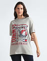 Tommy Hilfiger Crew Neck Oversized Basketball T-Shirt
