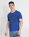 Arrow Newyork Colour Block Printed T-Shirt