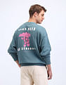Flying Machine Graphic Printed Oversized Fit Sweatshirt