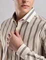 Calvin Klein Jeans Vertical Stripes Slim Fit Plain Woven Shirt