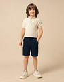 U.S. Polo Assn. Kids Boys Pure Cotton Solid Shorts