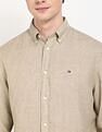 Tommy Hilfiger Solid Regular-Fit Linen Shirt