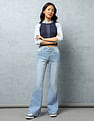 Flying Machine Women Ultra Wide Flare Mid Rise Jeans