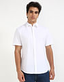 Calvin Klein Solid Stretch Slim Fit Shirt