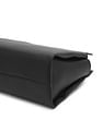 Tommy Hilfiger Solid Black Polyester Tote Bag