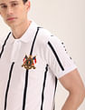 U.S. Polo Assn. Crest Embroidered Striped Polo Shirt