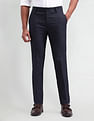 Arrow Newyork Checked Slim Fit Trousers