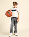 U.S. Polo Assn. Kids Boys Relaxed Fit Grey Jeans