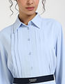 Tommy Hilfiger Polyester Spread Collar A-Line Dress