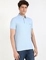 Tommy Hilfiger Solid Slim-Fit Cotton Polo Shirt