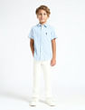 U.S. Polo Assn. Kids Boys Vertical Striped Relaxed Fit Shirt