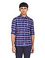 U.S. Polo Assn. Spread Collar Checked Casual Shirt