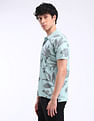 Flying Machine All-over Print Cotton Polo Shirt