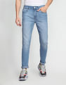 Flying Machine Slash Slim Tapered Stone Wash Jeans